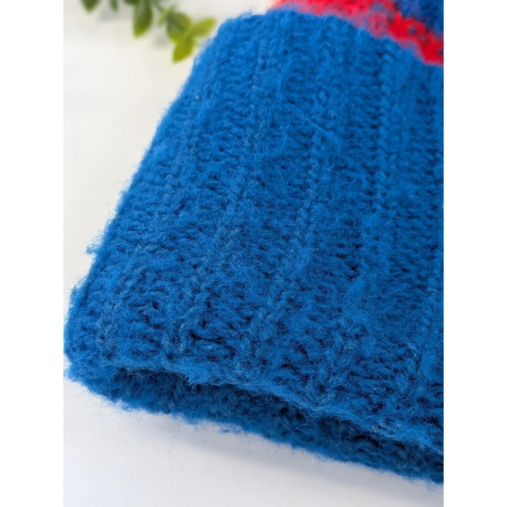 🇺🇸VTG XIII 1980 Olympic Winter Games Lake Placid Beanie Hat Knit Toque Stanley